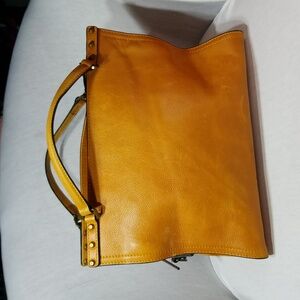 C & C California Leather Bag Satchel Crossbody Tote Womens Bag British Tan